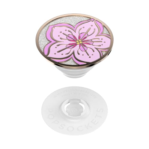 PopSockets Adhesive Phone Grip, Holder- Cherry Blossom - color: Glitter Blossom, style: Adhesive
