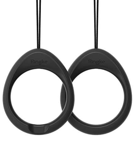 Ringke Camera and Phone Strap [Finger Ring Strap Black, 2 Pack] - color: Black