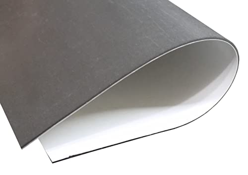 Exactly Rubber - Black Silicone Sheet with PSA Adhesive, 60A Durometer Rubber Mat, Gasket Material, -80 to 450°F Temperature Resistance, 350% Elongation Rubber Sheet, Made in the USA, 1/16 x 18” x 36” - size: 1/16 x 18 x 36