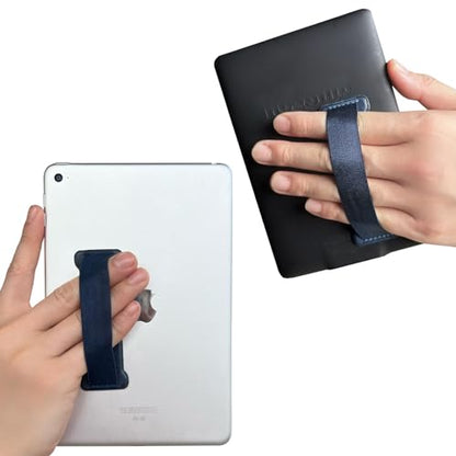 Hand Holder Strap for ipad, Tablet Hand Holder Strap, Universal Handle Grip for iPad Kindle, Mini Tablets and Cases (Blue) - color: Blue