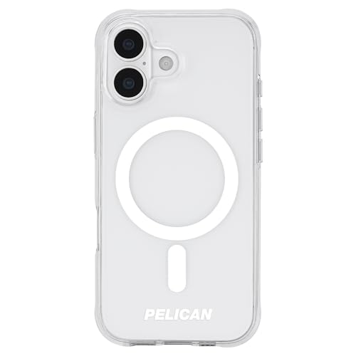 Pelican Ranger iPhone 17 Case - MagSafe Phone Case - Clear | Rugged Magnetic Phone Case w/14ft Military-Grade Drop Protection - Anti-Scratch, Heavy Duty Phone Cover for iPhone 17 - color: Clear, style: iPhone 17