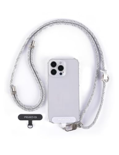 Cell Phone Lanyard 1,Phone Tether Tab 2,Crossbody Strap,Lanyards for Around the Neck,Adjustable Strap 80-160cm (FoggyBlack-S) - color: Foggyblack-s