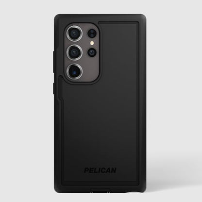 Pelican Voyager - Samsung Galaxy S24 Ultra Case [6.8”] [18ft MIL-STD Drop Protection] [Wireless Charging] Rugged Phone Case for Samsung Galaxy S24 Ultra w/Belt Clip Holster Stand -Anti Scratch - Black - color: Black
