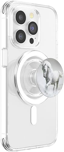White Horse Pop Socket Grip Stand PopSockets PopGrip for MagSafe - style: Magnetic PopGrip