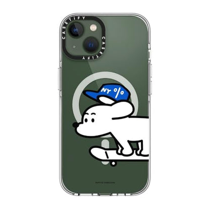 CASETiFY for iPhone 13 Case - Impact Clear Compatible with MagSafe | Not Yellowing | 6.6 ft. 3x Military Grade Drop Protection | Skater JOHN (Standard) | Clear - color: Skater JOHN (Standard), size: Iphone 13 (6.1")