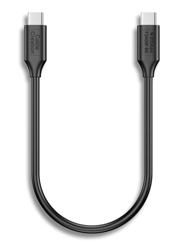 USB 3.2Gen 2x2 Cable,USBC to C for MacBook, iPhone 17,iPad, SSD, Dock,0.5ft - color: 20G, size: 0.5FT-Straight