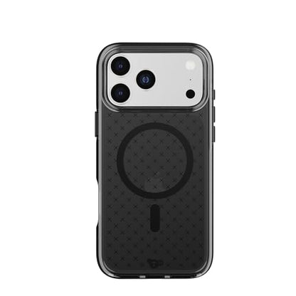 Tech21 EvoCheck Case for iPhone 17 Pro Max – Smokey/Black | Slim Protective Case | Impact Protection | MagSafe Compatible - color: Black, size: iPhone 17 Pro Max