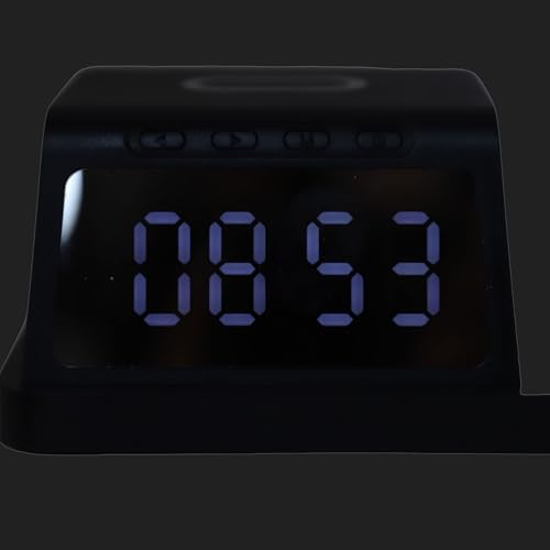 Focket Wireless Charging Station, 15W Fast Charging 3 in 1 Charger Stand, Alarm Clock with Wireless Charger for Phone Watch Earbuds Home Office Travel