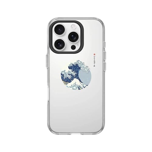 RhinoShield Clear Phone Case for iPhone 16 Pro | Anti-Yellowing, Transparent, High Clarity, Shockproof, Military Grade Drop Protection - color: Surge, size: iPhone 16 Pro
