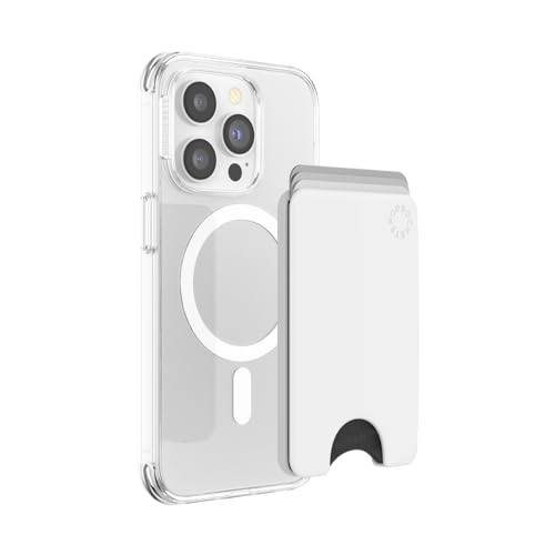 PopSockets Phone Wallet for MagSafe with Grip- White - color: White, style: MagSafe
