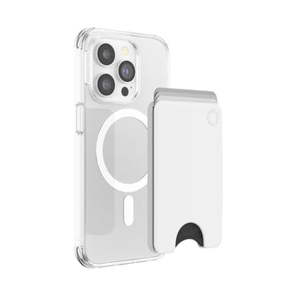 PopSockets Phone Wallet for MagSafe with Grip- White - color: White, style: MagSafe