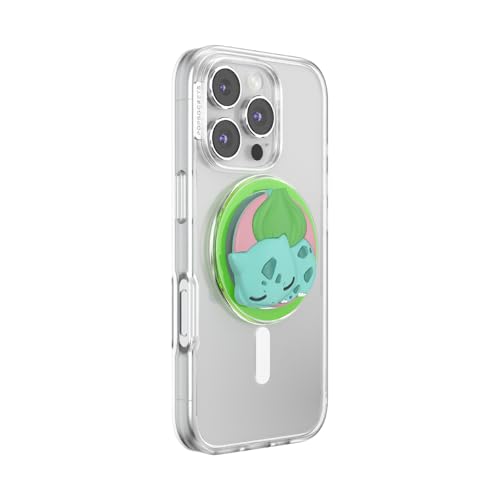PopSockets Phone Grip for MagSafe, Magnetic Holder- Sleepy Bulbasaur - color: Sleepy Bulbassaur, style: MagSafe