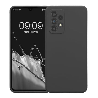 kwmobile Case Compatible with Samsung Galaxy A53 5G Case - Slim TPU Silicone Phone Cover - Soft Touch Finish - Dark Grey - color: dark grey, size: Galaxy A53 5G