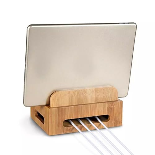 Wood Phone Stand Desktop Organizer for Charging Multiple Devices