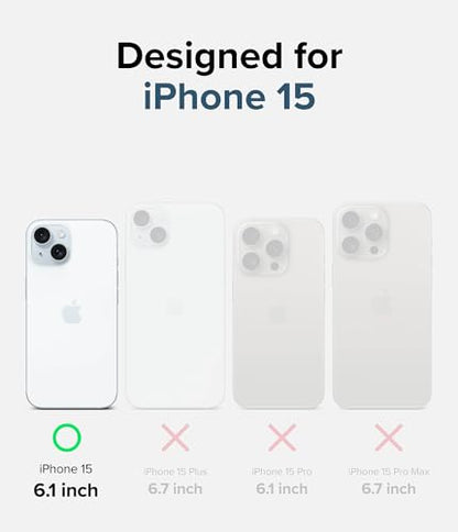 Ringke for iPhone 15 Case [Fusion Magnetic Matte Clear] | Compatible with MagSafe, Oil & Dirt Resistant, Anti-Fingerprint Technology Prevents Oily Smudges, Feels Velvety Soft - size: iPhone 15
