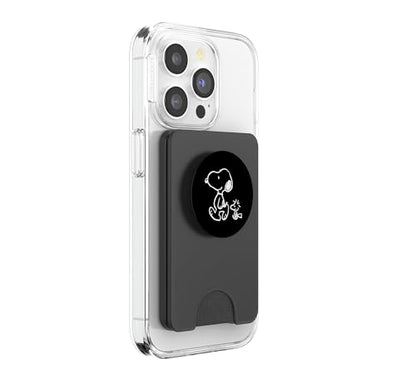 Snoopy and Woodstock Friendship Walk PopSockets PopWallet for MagSafe - style: Magnetic PopWallet