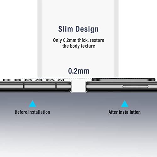PASNEW Camera Protector for Samsung Galaxy S25 Ultra,1 Pack(Black)