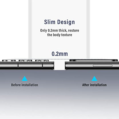 PASNEW Camera Protector for Samsung Galaxy S25 Ultra,1 Pack(Black)