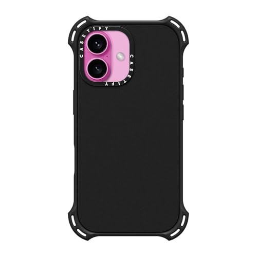 CASETiFY for iPhone 16 Case - Bounce Compatible with MagSafe Matte Black | Shockproof | 21.3 ft. 6X Military Grade Drop Protection | Matte Black - color: Matte Black, size: Iphone 16 (6.1")