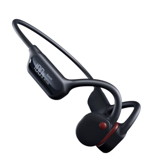 AYI True Bone Conduction Swimming Headphones with Bluetooth 5.4 & MP3 Player Mode 32GB Built-in Memory IPX8 Waterproof Screen Display Pain-Free Open-Ear Earphone for Sport and Work-X10 Black - color: Swim headphone X10 black