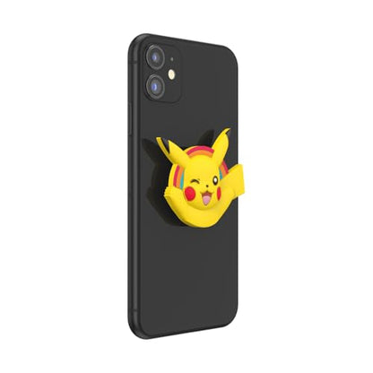 PopSockets Phone Grip with Expanding Kickstand, Adhesive Grip, PopOut, Pokemon - PopOut Pikachu - color: Pikachu PopOut, style: Adhesive