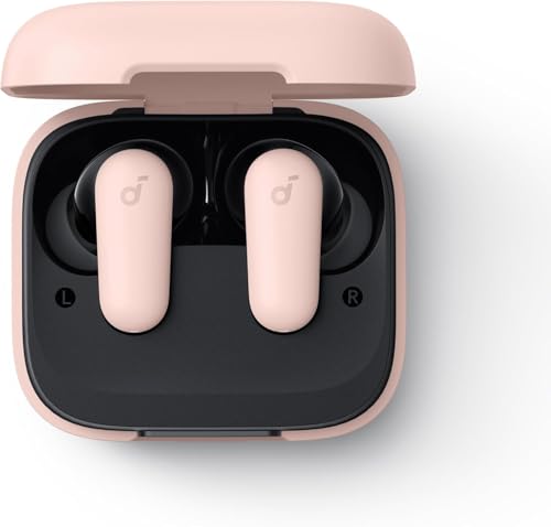 Soundcore P30i by Anker Noise Cancelling Earbuds, Hands-Free Viewing - color: Pink