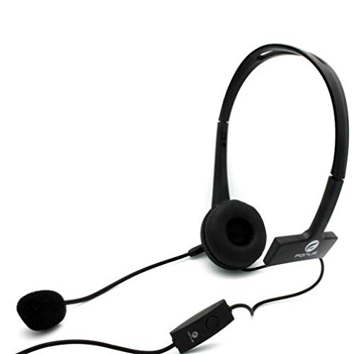 Wired Mono Headphone Earphone w Mic Headset 3.5mm for Moto G Stylus, Single Earbud Hands-Free Microphone Over-The-Head Compatible with Motorola Moto G Stylus