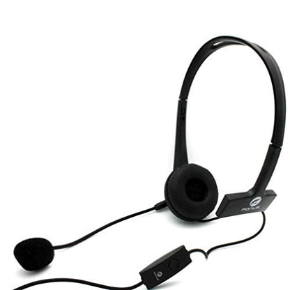 Wired Mono Headphone Earphone w Mic Headset 3.5mm for Moto G Stylus, Single Earbud Hands-Free Microphone Over-The-Head Compatible with Motorola Moto G Stylus