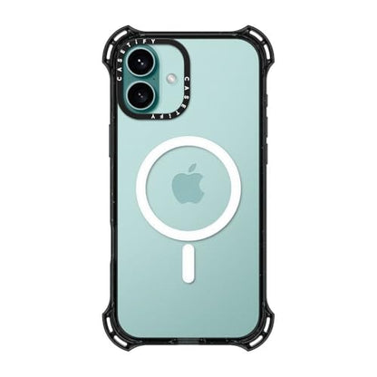 CASETiFY for iPhone 16 Plus Case - Bounce Compatible with MagSafe | Shockproof | 21.3 ft. 6X Military Grade Drop Protection | Black - color: Clear Black, size: Iphone 16 Plus (6.7")