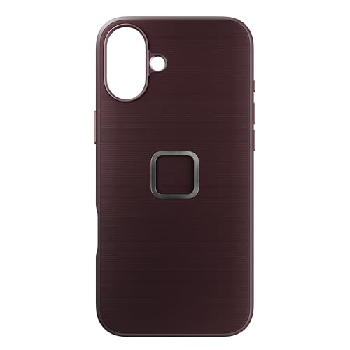 Peak Design Mobile Everyday Phone Case for iPhone 16 Plus, Eclipse, Slim Profile, Drop Protection, Weatherproof Fabric Shell, SlimLink Connects to Mobile Mounts & Gear - color: Eclipse