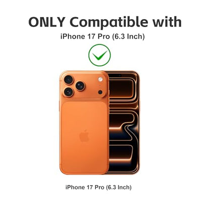 2 Pack Matte Privacy Screen Protector for iPhone 17 Pro Screen Protector Anti-Glare, Anti-Spy Tempered Glass Film, Smooth and Responsive Touch Anti-Scratch Glass