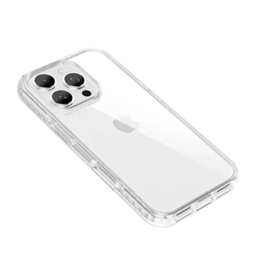 1pc Case for iPhone 15 Pro Max 6.7-Inch, Non-Yellowing Shockproof Phone Bumper Cover, Anti-Scratch Clear Back (Clear) - size: iPhone 15 Pro Max