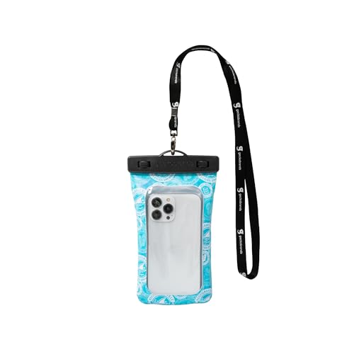 geckobrands Float Phone Dry Bag - Waterproof & Floating Phone Pouch – Fits Most iPhone and Samsung Galaxy Models - color: Teal MGV Toss
