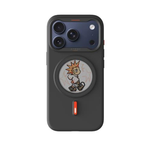 Instant Custom Case for iPhone 17 Pro (Black) | Battery-Free E Ink Phone Case, Personalize Your Case with Photos & AI Creations, MagSafe Compatible - color: Black, size: iPhone 17 Pro