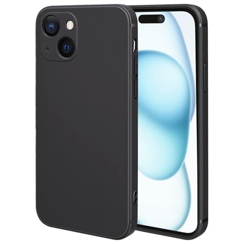 FanTEK Phone Case Compatible with iPhone 15 Case, Anti-Scratch & Fingerprint Phone Case Protective Cover, Matte Black - size: iPhone 15