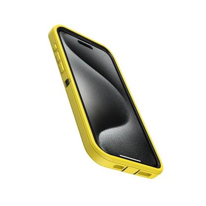 OtterBox iPhone 15 Pro Max (Only) - Defender Series Case - Night Reverse (Yellow & Black) - Screenless - Rugged & Durable - with Port Protection - Holster Clip Includes - Non-Retail Packaging - color: Night Reverse (Yellow & Black)