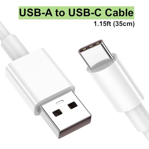 Short iPhone 15/16/17 CarPlay Cable 1.15ft [2-Pack] – USB A to USB C Fast Charging Cord for Apple iPhone Pro/Max/Air, Android Auto Charger for Samsung Galaxy S24/S23, Google Pixel, Z Flip - style: USB to USB-C 1.15 ft