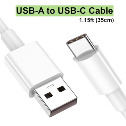 Short iPhone 15/16/17 CarPlay Cable 1.15ft [2-Pack] – USB A to USB C Fast Charging Cord for Apple iPhone Pro/Max/Air, Android Auto Charger for Samsung Galaxy S24/S23, Google Pixel, Z Flip - style: USB to USB-C 1.15 ft