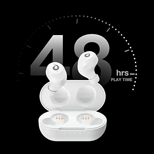 X9 Wireless Earbuds Bluetooth 5.3 Headphones Waterproof Stereo Earphones in Ear Touch Control with Microphone Headset with Deep Bass for Sport, Gaming and Running(White)