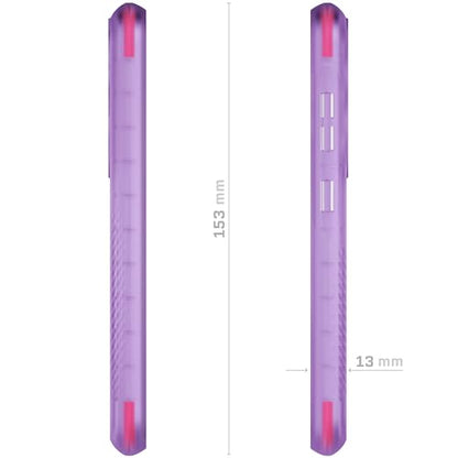Ghostek Covert Clear Galaxy S23 Phone Case with Military Grade Shockproof Protection, Non-Slip Grip, Protective Silicone Cover Designed for 2023 Samsung S23 (6.1") (Purple) - color: Purple [Limited], size: Galaxy S23