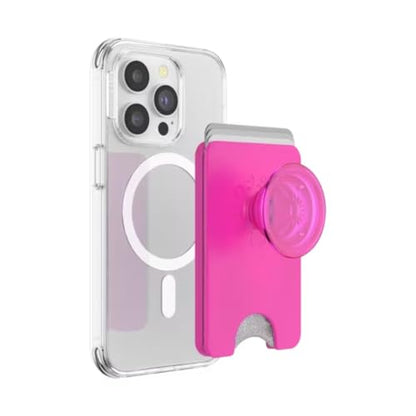 PopSockets Phone Wallet for MagSafe with Grip- Magenta - color: Magenta, style: MagSafe
