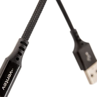 Ventev USB A to Apple Lightning High-Speed Ultra Durable Alloy Cable for iPhone 1-14, AirPods, iPads and More Devices (4 Foot, Black) - size: 4 feet