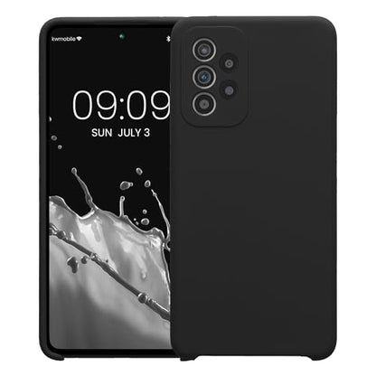 kwmobile Case Compatible with Samsung Galaxy A52 / A52 5G / A52s 5G Case - Slim TPU Silicone Phone Cover - Soft Touch Finish - Dark Grey - color: dark grey, size: Galaxy A52 / A52 5G / A52s 5G