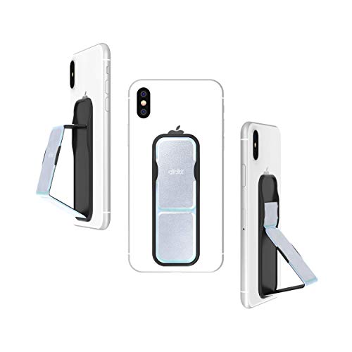 CLCKR Cell Phone Grip and Expanding Stand, Universal Phone Grip Holder for iPhone 15 Pro, Pro Max, Plus, 14 & 13 Models, Samsung Phones, Tablets and More, Holographic