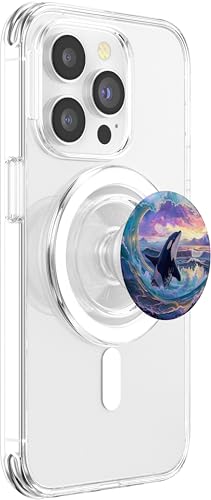 Orca Whale PopSockets PopGrip for MagSafe - style: Magnetic PopGrip