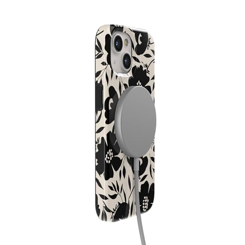 Casely iPhone 15 Plus Case | Dark Fantasy | Contrast Floral | Compatible with MagSafe | Classic Ultra Slim Design - color: Dark Fantasy | Contrast Floral