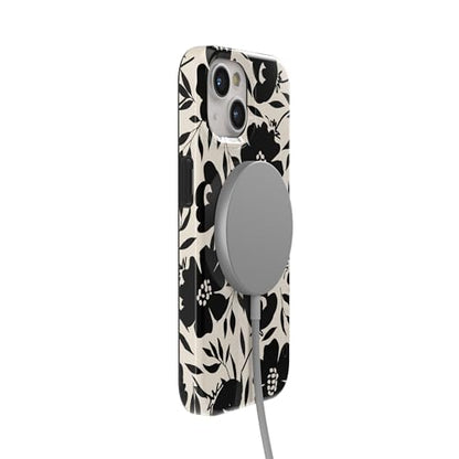 Casely iPhone 15 Plus Case | Dark Fantasy | Contrast Floral | Compatible with MagSafe | Classic Ultra Slim Design - color: Dark Fantasy | Contrast Floral
