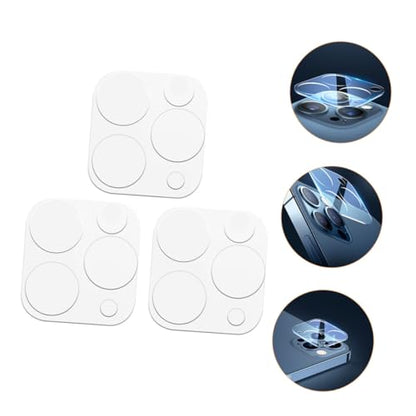 Mipcase 3pcs Pro Screen Protector Tempered Film Scratch-resistant Lens Covers Phone Camera Lens Cover High Light Transmittance Easy Install