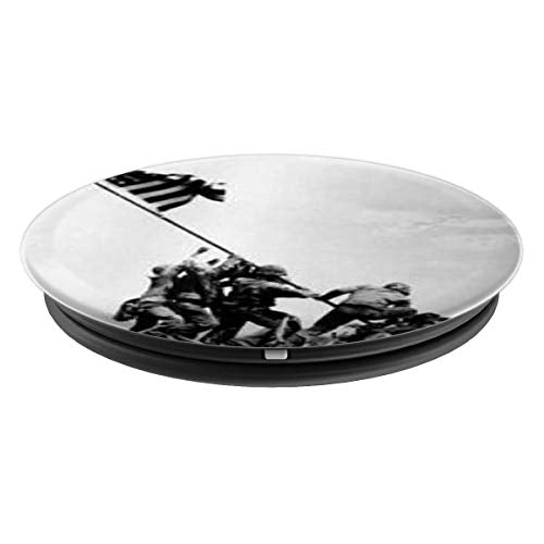 Iwo Jima Image Vintage American Flag PopSockets Adhesive PopGrip - style: Adhesive PopGrip