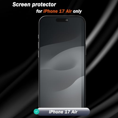 2 Pack for iPhone Air Privacy Screen Protector. Anti Scratch, Self-Healing, Anti Spy Flexible TPU Film NOT Tempered Glass for iPhone Air - size: for iP Air
